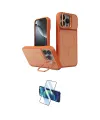 ieg™ iPhone 16 Pro Max Kılıf İz Modern Prime - Siyah 3D Antistatik Cam Ekran Koruyucu