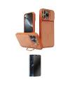 ieg™ iPhone 16 Pro Max Kılıf İz Modern Prime - Siyah 3D Antistatik Hayalet Cam Ekran Koruyucu