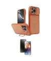 ieg™ iPhone 16 Pro Max Kılıf İz Modern Prime - Siyah 3D Antistatik Mat Seramik Nano Ekran Koruyucu