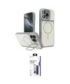 ieg™ iPhone 16 Pro Max Kılıf İz Modern Prime - Siyah Bilvis 3X AR Hayalet Cam Ekran Koruyucu