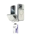 ieg™ iPhone 16 Pro Max Kılıf İz Modern Prime - Siyah Bilvis 3X AR HD Cam Ekran Koruyucu