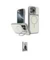 ieg™ iPhone 16 Pro Max Kılıf İz Modern Prime - Siyah Bilvis Hayalet Cam Ekran Koruyucu