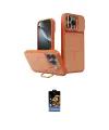ieg™ iPhone 16 Pro Max Kılıf İz Modern Prime - Siyah Buffer Hayalet Cam Ekran Koruyucu