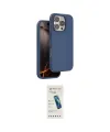 ieg™ iPhone 16 Pro Max Kılıf Kıvılcım Çizgi Serisi - Şeffaf Pasifik Cam Ekran Koruyucu