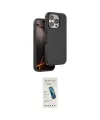 ieg™ iPhone 16 Pro Max Kılıf Kıvılcım Çizgi Serisi - Şeffaf Pasifik Cam Ekran Koruyucu