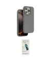 ieg™ iPhone 16 Pro Max Kılıf Kıvılcım Çizgi Serisi - Şeffaf Pasifik Cam Ekran Koruyucu