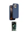 ieg™ iPhone 16 Pro Max Kılıf Kıvılcım Çizgi Serisi - Siyah 360 Mat Full Body Arka Koruyucu