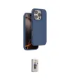 ieg™ iPhone 16 Pro Max Kılıf Kıvılcım Çizgi Serisi - Siyah Bilvis 3D Cam Ekran Koruyucu