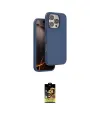 ieg™ iPhone 16 Pro Max Kılıf Kıvılcım Çizgi Serisi - Siyah Buffer Cam Ekran Koruyucu
