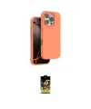 ieg™ iPhone 16 Pro Max Kılıf Kıvılcım Çizgi Serisi - Siyah Buffer Cam Ekran Koruyucu