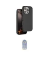 ieg™ iPhone 16 Pro Max Kılıf Kıvılcım Çizgi Serisi - Siyah Joko Magic 5D Cam