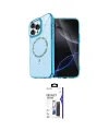 ieg™ iPhone 16 Pro Max Kılıf Kıvılcım Form Prime - Siyah Bilvis 3X AR Hayalet Cam Ekran Koruyucu