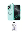 ieg™ iPhone 16 Pro Max Kılıf Kıvılcım Form Prime - Siyah Bilvis 3X AR Hayalet Cam Ekran Koruyucu