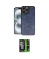 ieg™ iPhone 16 Pro Max Kılıf Kıvılcım Işık Serisi - Şeffaf 360 Full Body Arka Koruyucu
