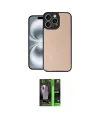 ieg™ iPhone 16 Pro Max Kılıf Kıvılcım Işık Serisi - Şeffaf 360 Full Body Arka Koruyucu