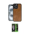 ieg™ iPhone 16 Pro Max Kılıf Kıvılcım Işık Serisi - Şeffaf 360 Full Body Arka Koruyucu