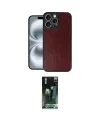 ieg™ iPhone 16 Pro Max Kılıf Kıvılcım Işık Serisi - Siyah 360 Mat Full Body Arka Koruyucu
