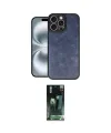 ieg™ iPhone 16 Pro Max Kılıf Kıvılcım Işık Serisi - Siyah 360 Mat Full Body Arka Koruyucu