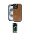 ieg™ iPhone 16 Pro Max Kılıf Kıvılcım Işık Serisi - Siyah 360 Mat Full Body Arka Koruyucu