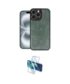 ieg™ iPhone 16 Pro Max Kılıf Kıvılcım Işık Serisi - Siyah 3D Antistatik Seramik Nano Ekran Koruyucu