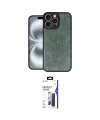 ieg™ iPhone 16 Pro Max Kılıf Kıvılcım Işık Serisi - Siyah Bilvis 3X AR Hayalet Cam Ekran Koruyucu