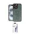 ieg™ iPhone 16 Pro Max Kılıf Kıvılcım Işık Serisi - Siyah Bilvis 3X AR HD Cam Ekran Koruyucu