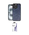 ieg™ iPhone 16 Pro Max Kılıf Kıvılcım Işık Serisi - Siyah Bilvis 3X AR HD Cam Ekran Koruyucu