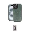 ieg™ iPhone 16 Pro Max Kılıf Kıvılcım Işık Serisi - Siyah Bilvis Hayalet Cam Ekran Koruyucu