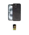 ieg™ iPhone 16 Pro Max Kılıf Kıvılcım Işık Serisi - Siyah Buffer Cam Ekran Koruyucu
