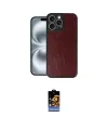 ieg™ iPhone 16 Pro Max Kılıf Kıvılcım Işık Serisi - Siyah Buffer Hayalet Cam Ekran Koruyucu