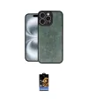ieg™ iPhone 16 Pro Max Kılıf Kıvılcım Işık Serisi - Siyah Buffer Hayalet Cam Ekran Koruyucu