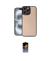 ieg™ iPhone 16 Pro Max Kılıf Kıvılcım Işık Serisi - Siyah Buffer Hayalet Cam Ekran Koruyucu