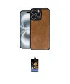 ieg™ iPhone 16 Pro Max Kılıf Kıvılcım Işık Serisi - Siyah Buffer Hayalet Cam Ekran Koruyucu