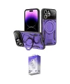 ieg™ iPhone 16 Pro Max Kılıf Kıvılcım Modern Serisi - Siyah Bilvis 5in1 3D Magic Cam Ekran Koruyucu