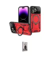 ieg™ iPhone 16 Pro Max Kılıf Kıvılcım Modern Serisi - Siyah Bilvis Hayalet Cam Ekran Koruyucu