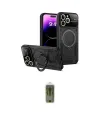 ieg™ iPhone 16 Pro Max Kılıf Kıvılcım Modern Serisi - Siyah Joko Magic 5D Hayalet Cam