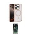 ieg™ iPhone 16 Pro Max Kılıf Kıvılcım Prime - Siyah 360 Mat Full Body Arka Koruyucu