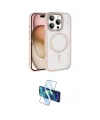 ieg™ iPhone 16 Pro Max Kılıf Kıvılcım Prime - Siyah 3D Antistatik Cam Ekran Koruyucu