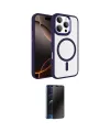 ieg™ iPhone 16 Pro Max Kılıf Kıvılcım Prime - Siyah 3D Antistatik Hayalet Cam Ekran Koruyucu