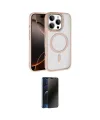 ieg™ iPhone 16 Pro Max Kılıf Kıvılcım Prime - Siyah 3D Antistatik Hayalet Cam Ekran Koruyucu