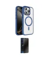 ieg™ iPhone 16 Pro Max Kılıf Kıvılcım Prime - Siyah 3D Antistatik Hayalet Cam Ekran Koruyucu