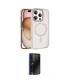 ieg™ iPhone 16 Pro Max Kılıf Kıvılcım Prime - Siyah 3D Antistatik Hayalet Cam Ekran Koruyucu