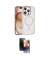 ieg™ iPhone 16 Pro Max Kılıf Kıvılcım Prime - Siyah 3D Antistatik Mat Seramik Nano Ekran Koruyucu