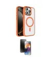 ieg™ iPhone 16 Pro Max Kılıf Kıvılcım Prime - Siyah 3D Antistatik Mat Seramik Nano Ekran Koruyucu