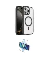 ieg™ iPhone 16 Pro Max Kılıf Kıvılcım Prime - Siyah 3D Antistatik Seramik Nano Ekran Koruyucu