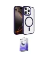 ieg™ iPhone 16 Pro Max Kılıf Kıvılcım Prime - Siyah Bilvis 5in1 5D Magic Hayalet Cam Ekran Koruyucu