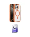 ieg™ iPhone 16 Pro Max Kılıf Kıvılcım Prime - Siyah Bilvis 5in1 5D Magic Hayalet Cam Ekran Koruyucu