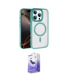 ieg™ iPhone 16 Pro Max Kılıf Kıvılcım Prime - Siyah Bilvis 5in1 5D Magic Hayalet Cam Ekran Koruyucu