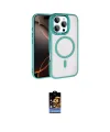 ieg™ iPhone 16 Pro Max Kılıf Kıvılcım Prime - Siyah Buffer Hayalet Cam Ekran Koruyucu