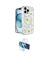 ieg™ iPhone 16 Pro Max Kılıf Kozmos Doku - Siyah 3D Antistatik Cam Ekran Koruyucu